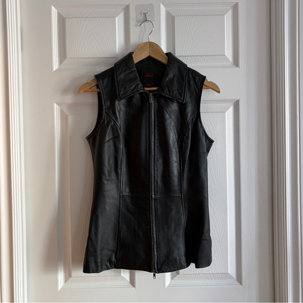 Vintage Danier Leather Zip Up Vest